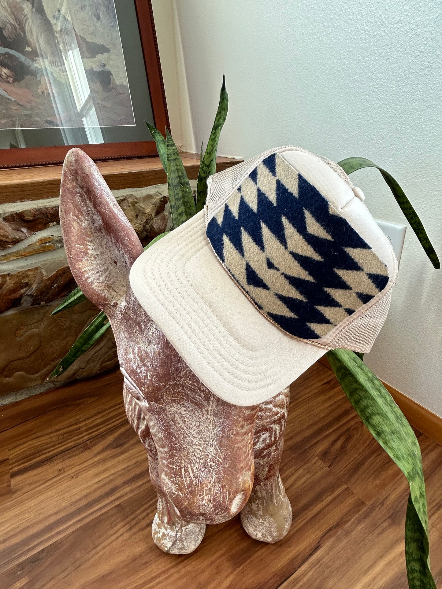 Cream Trucker Hat