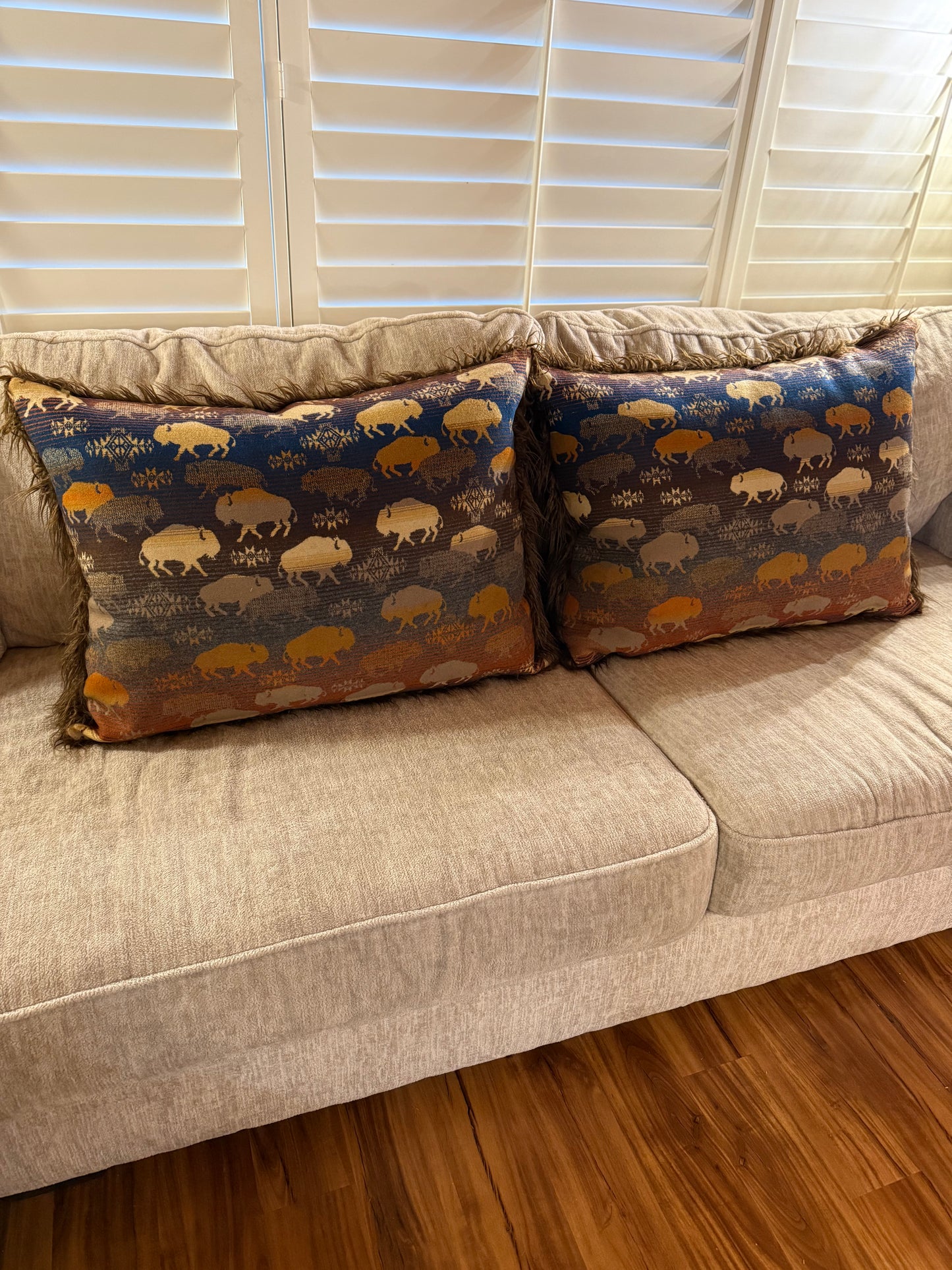 Super Large Land of Buffalo Pillows
