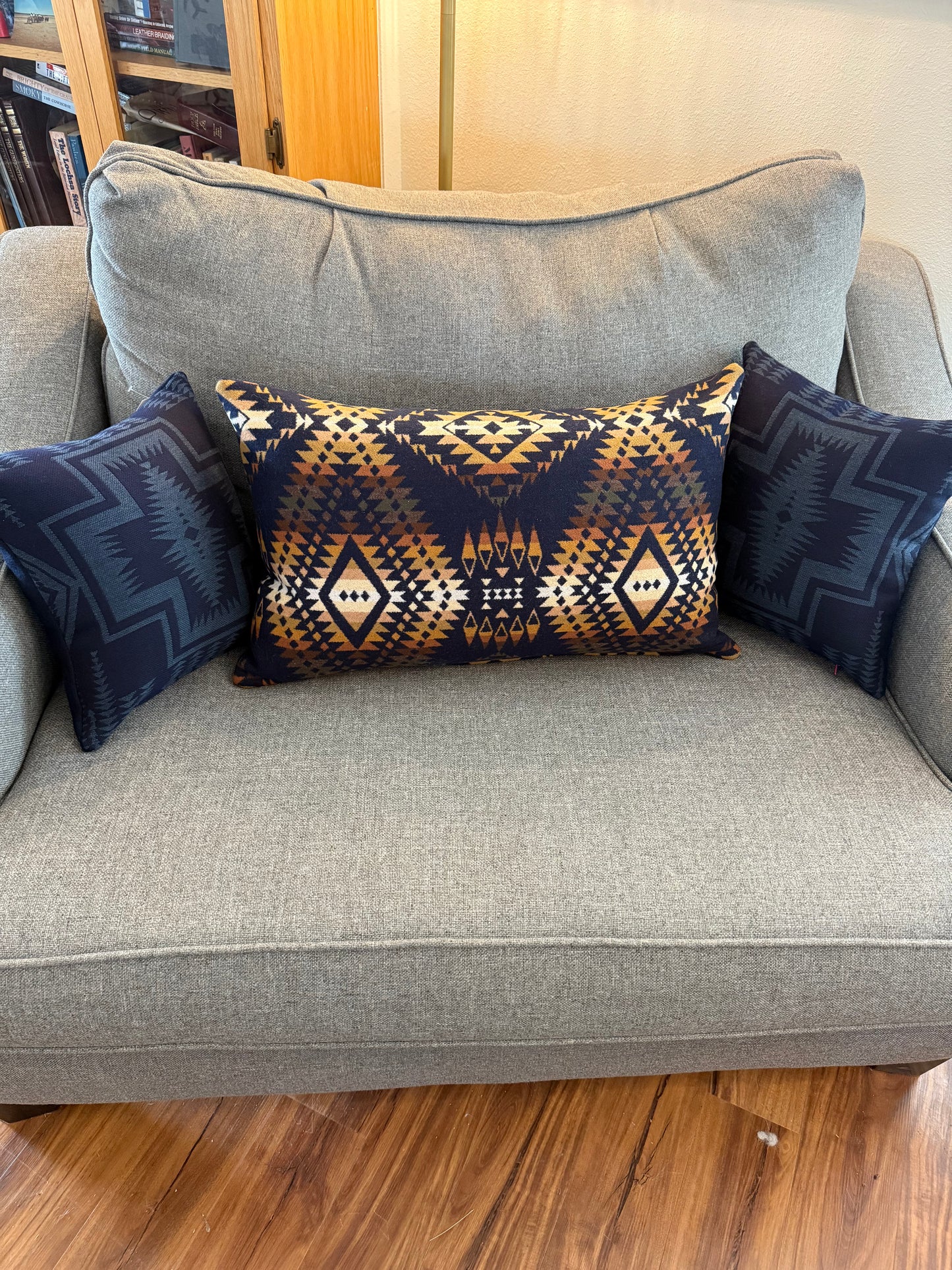 Navy Harding Pillow Set