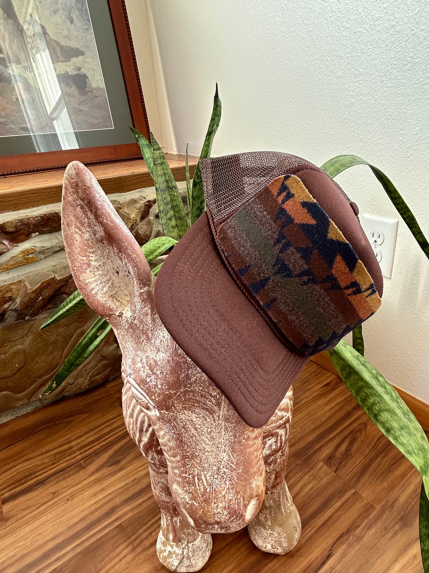 Brown Horizontal Trucker Hat