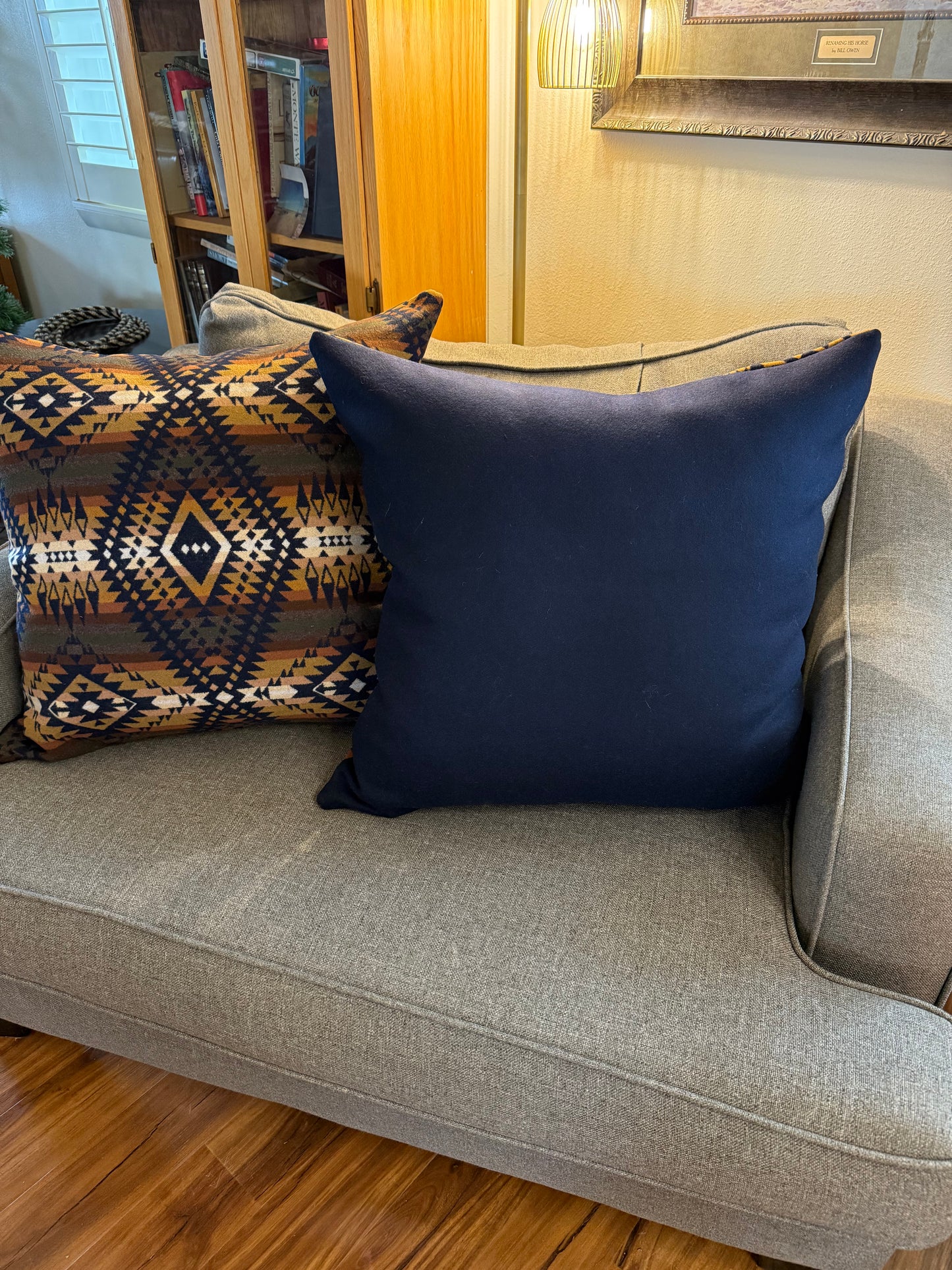 Extra Large Mission Trails Navy Pillows