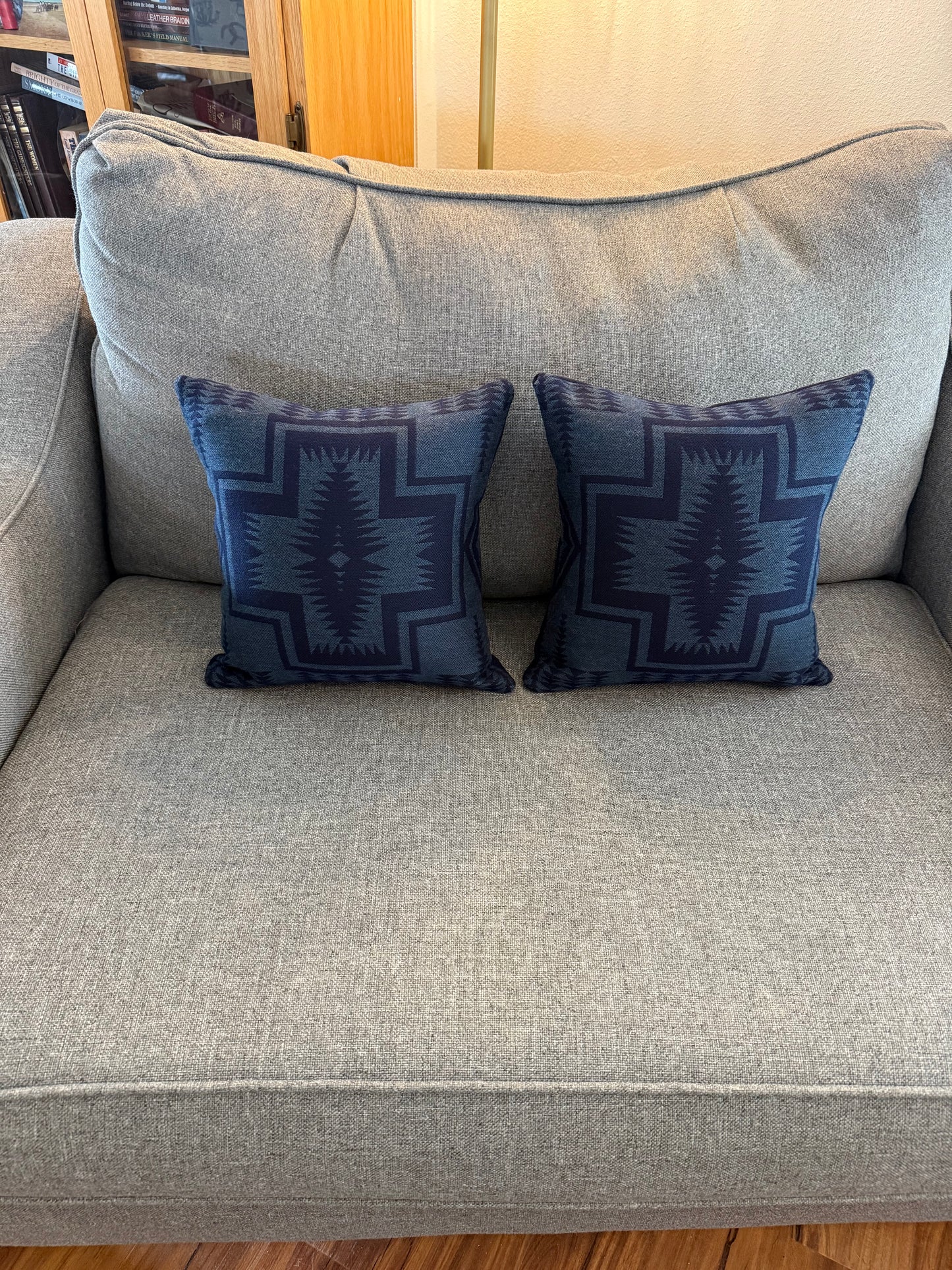 Navy Harding Pillow Set