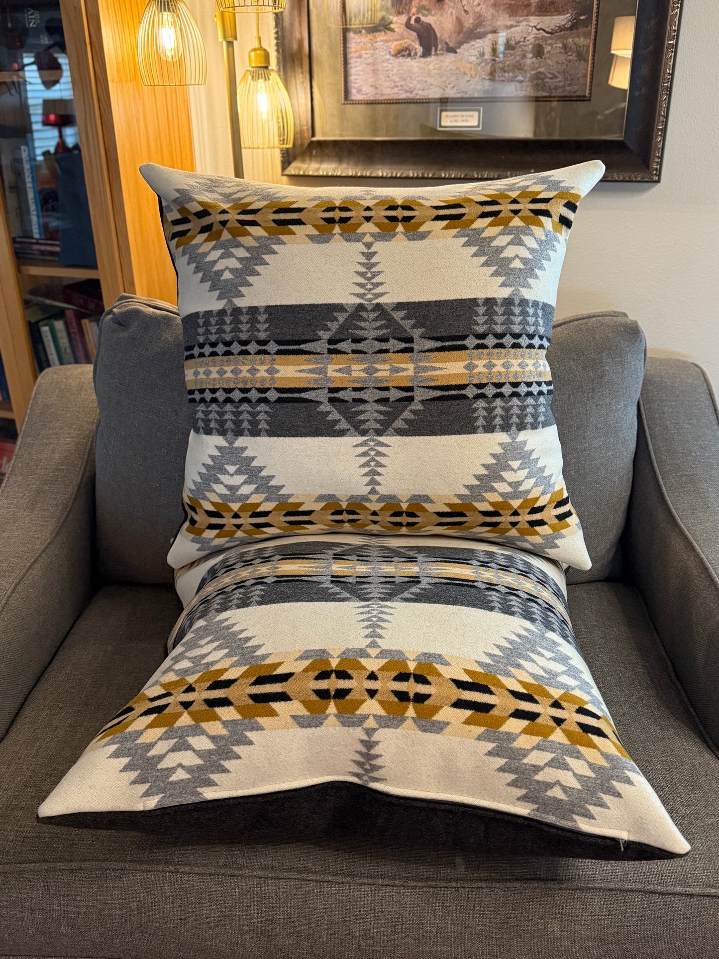 Extra Large Rancho Arroyo Silver Pillows