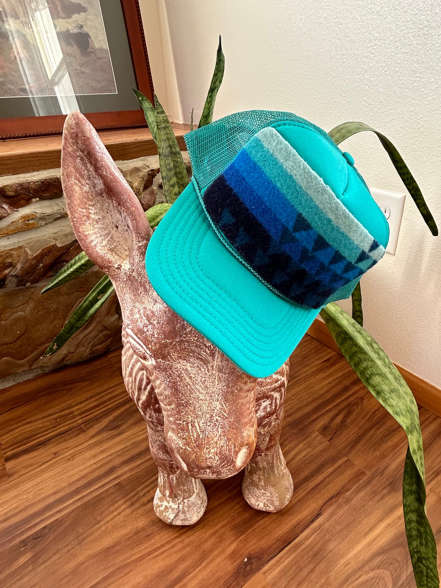 Sea Foam Blue Ombré Trucker Hat