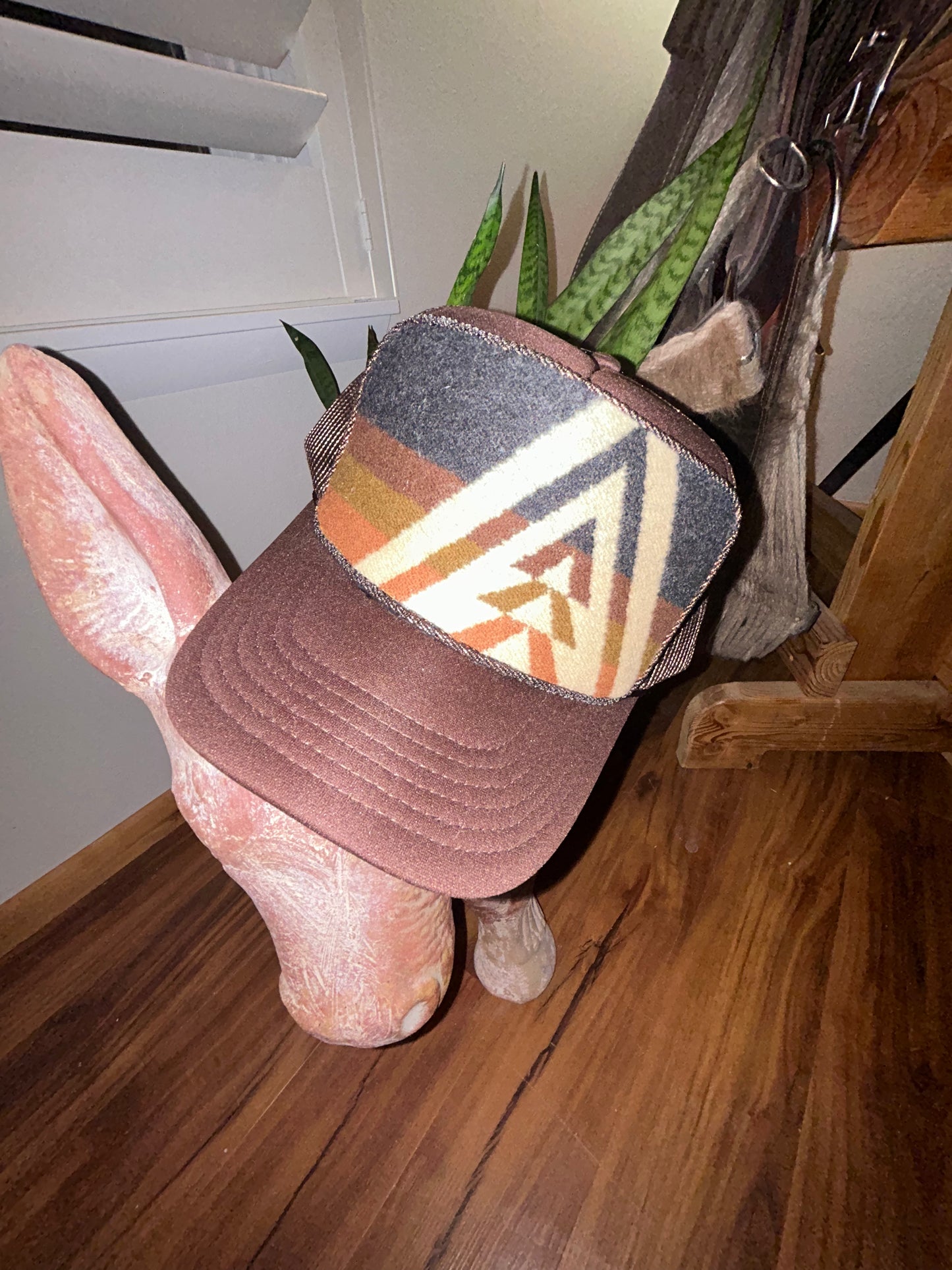 Triangle Brown Trucker Hat