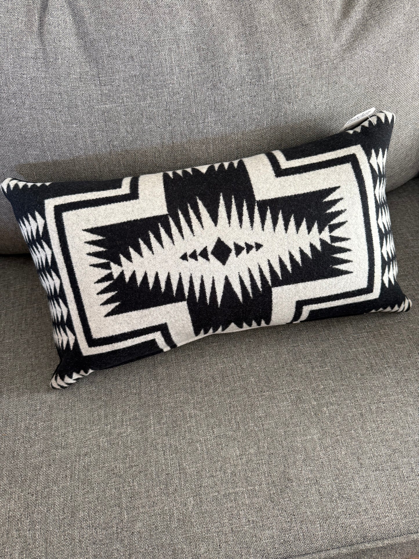Black & White Walking Rock Pillow