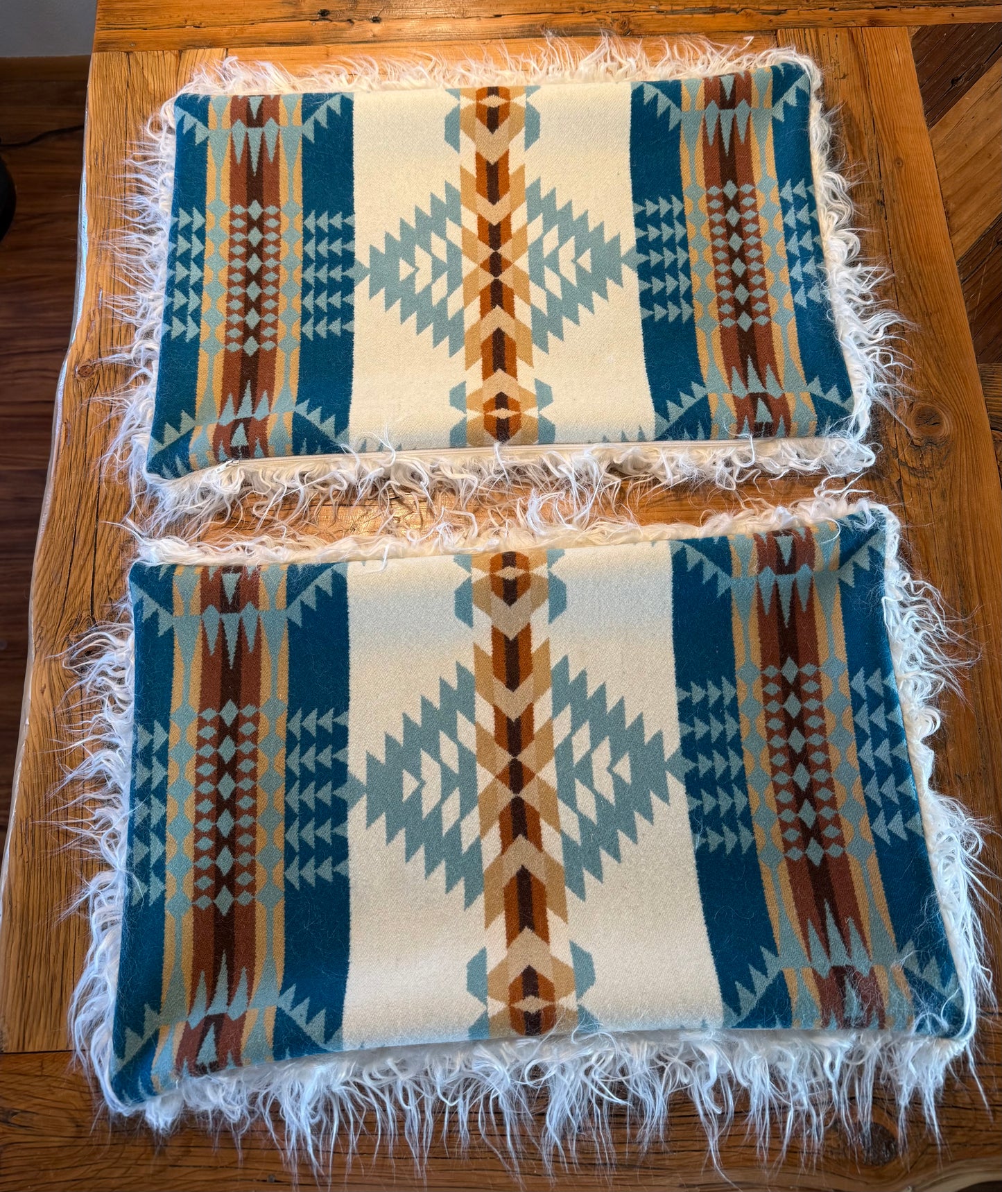 Rancho Arroyo Aqua Pillow Cover Set