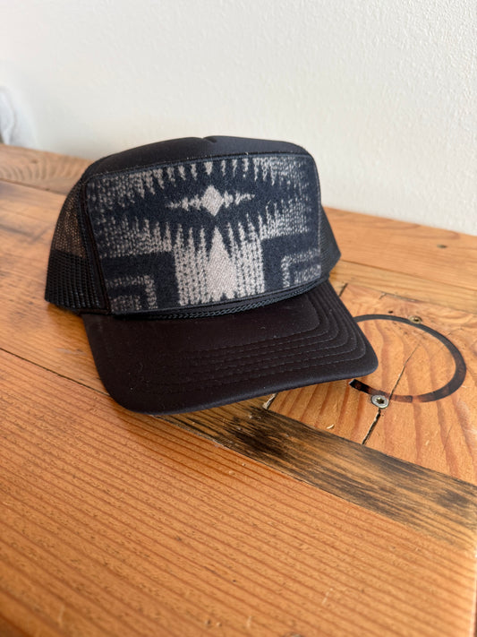 Black Trucker Hat