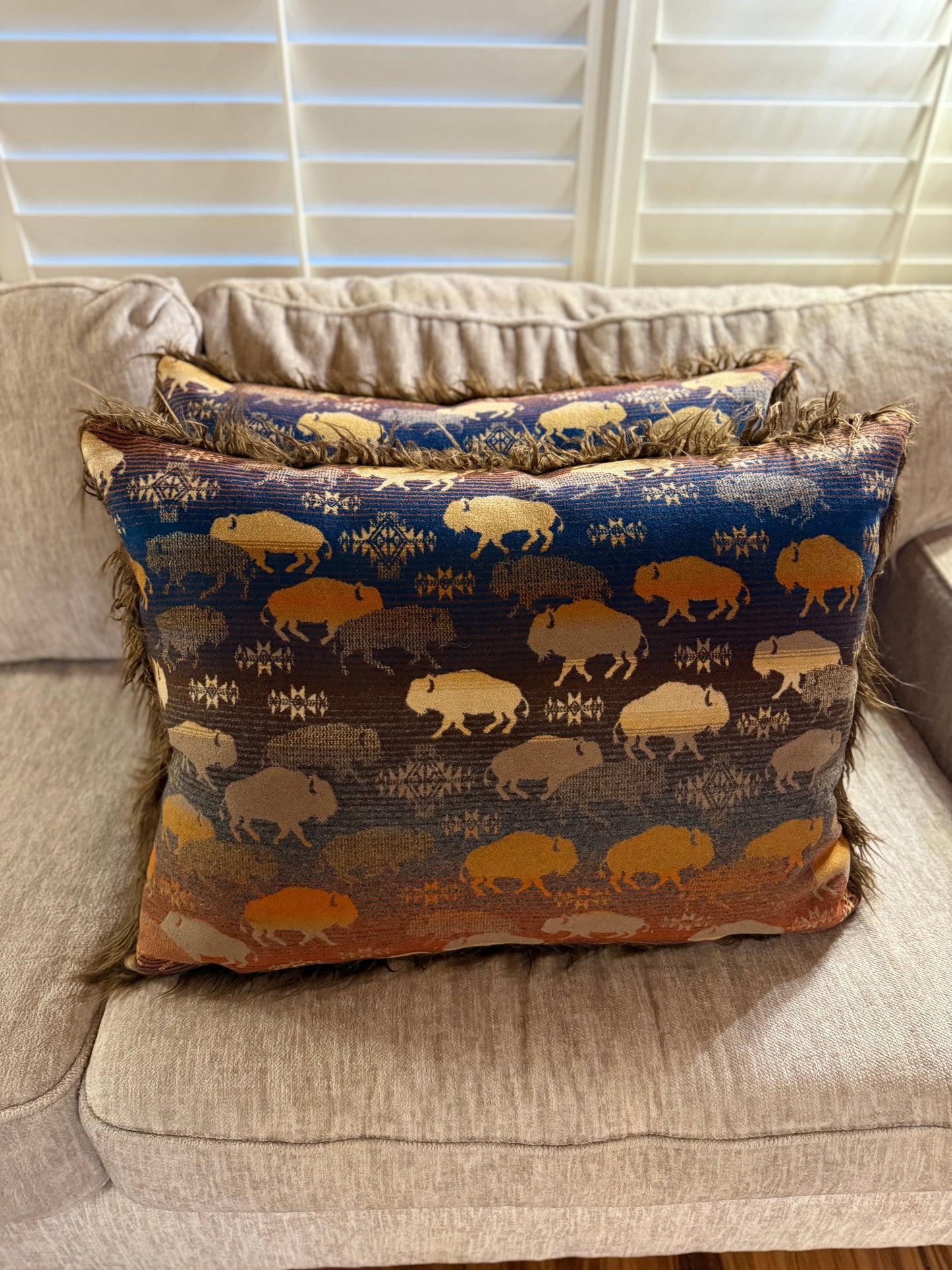 Super Large Land of Buffalo Pillows