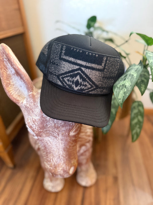 Black Trucker Hat