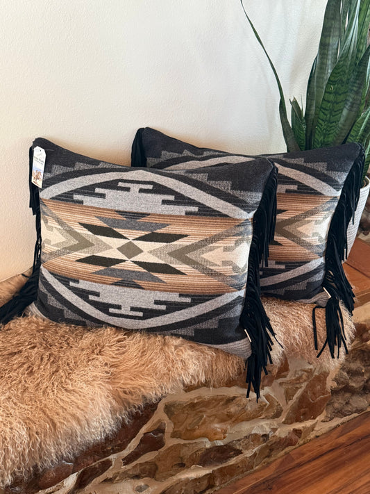 Fringed Tumalo Ridge Pillows