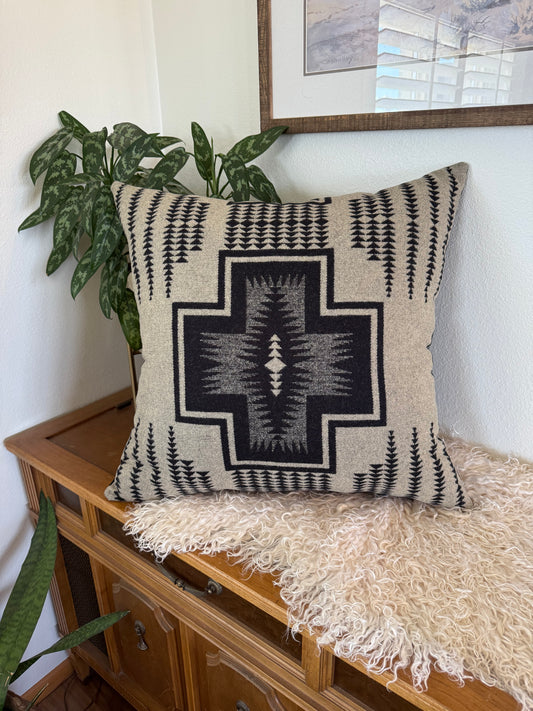 Extra Large Black & Tan Harding Pillow