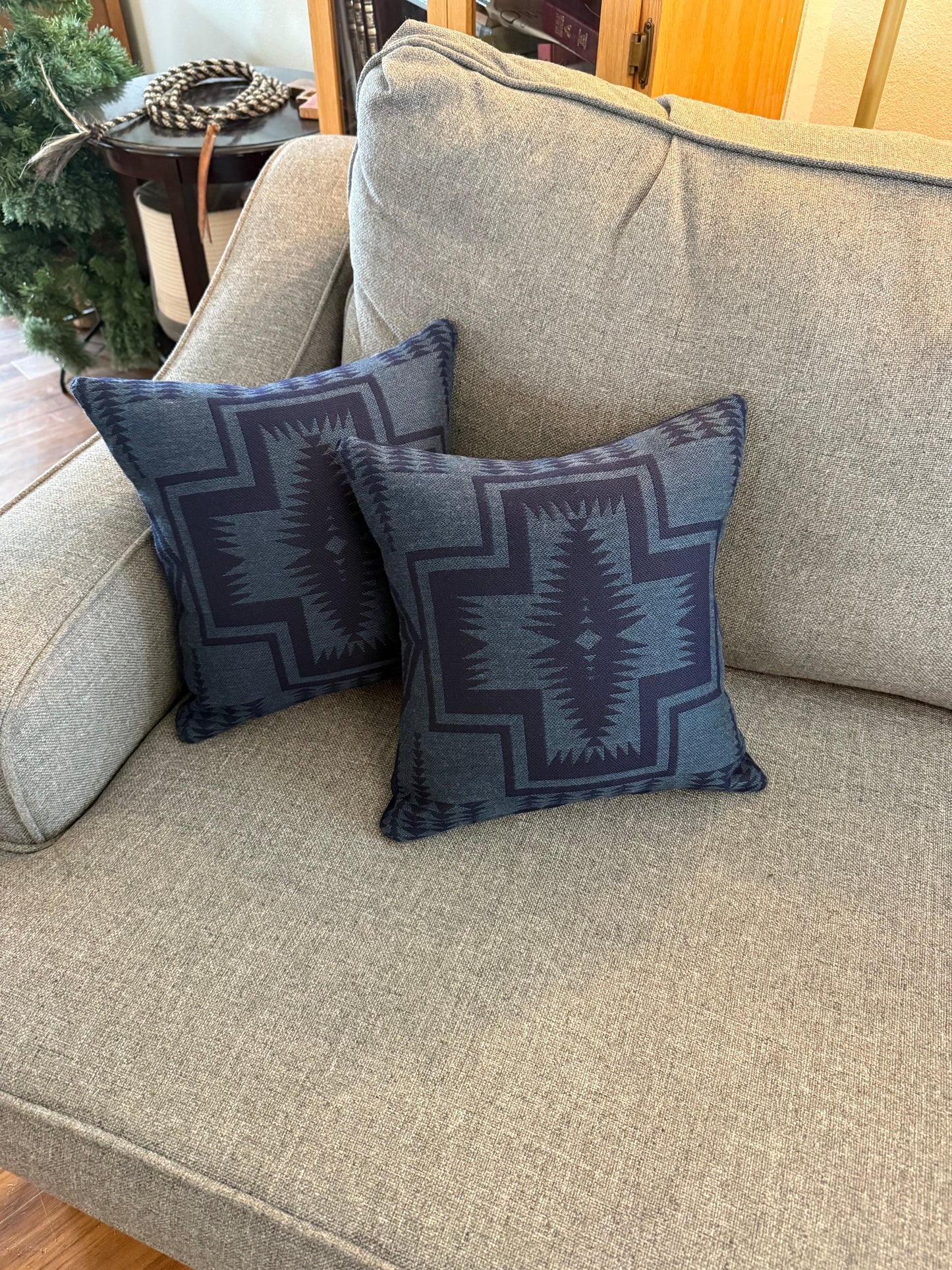 Navy Harding Pillow Set