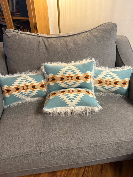 Rancho Arroyo Aqua Pillow