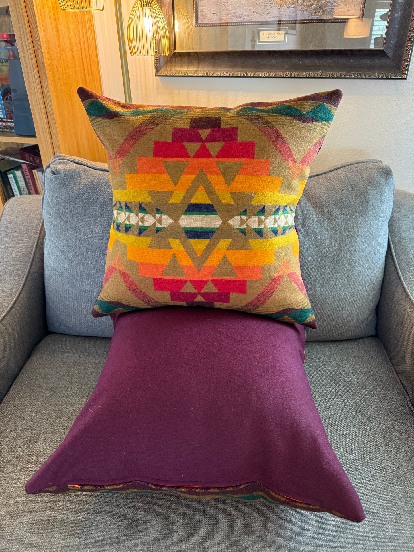 Large Alto Mesa Brown Pillow Set