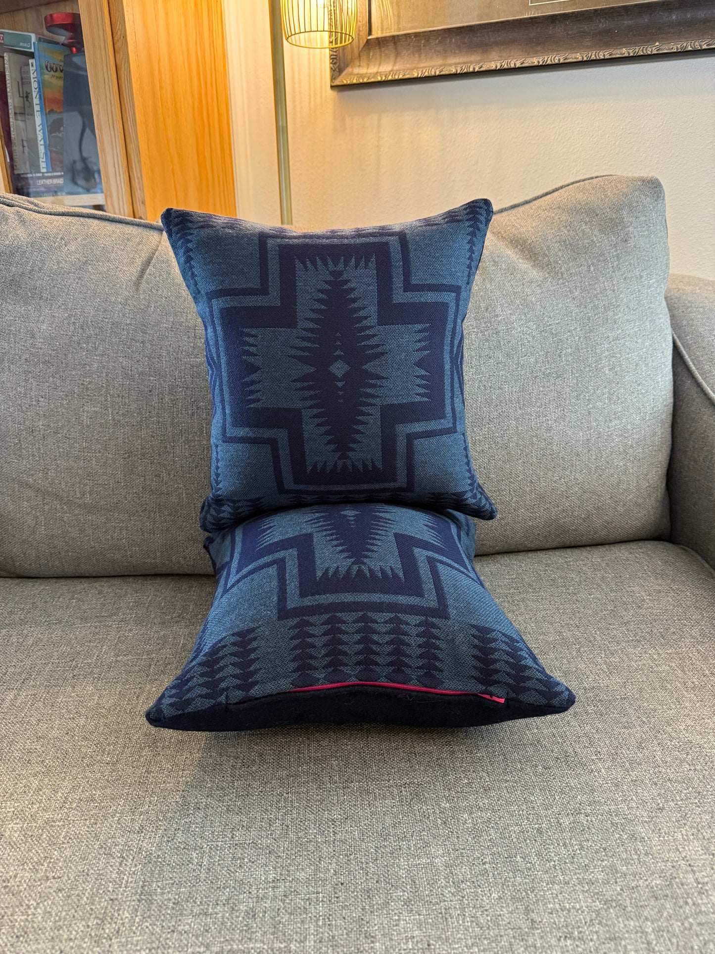 Navy Harding Pillow Set
