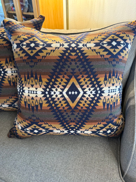 Extra Large Mission Trails Navy Pillows