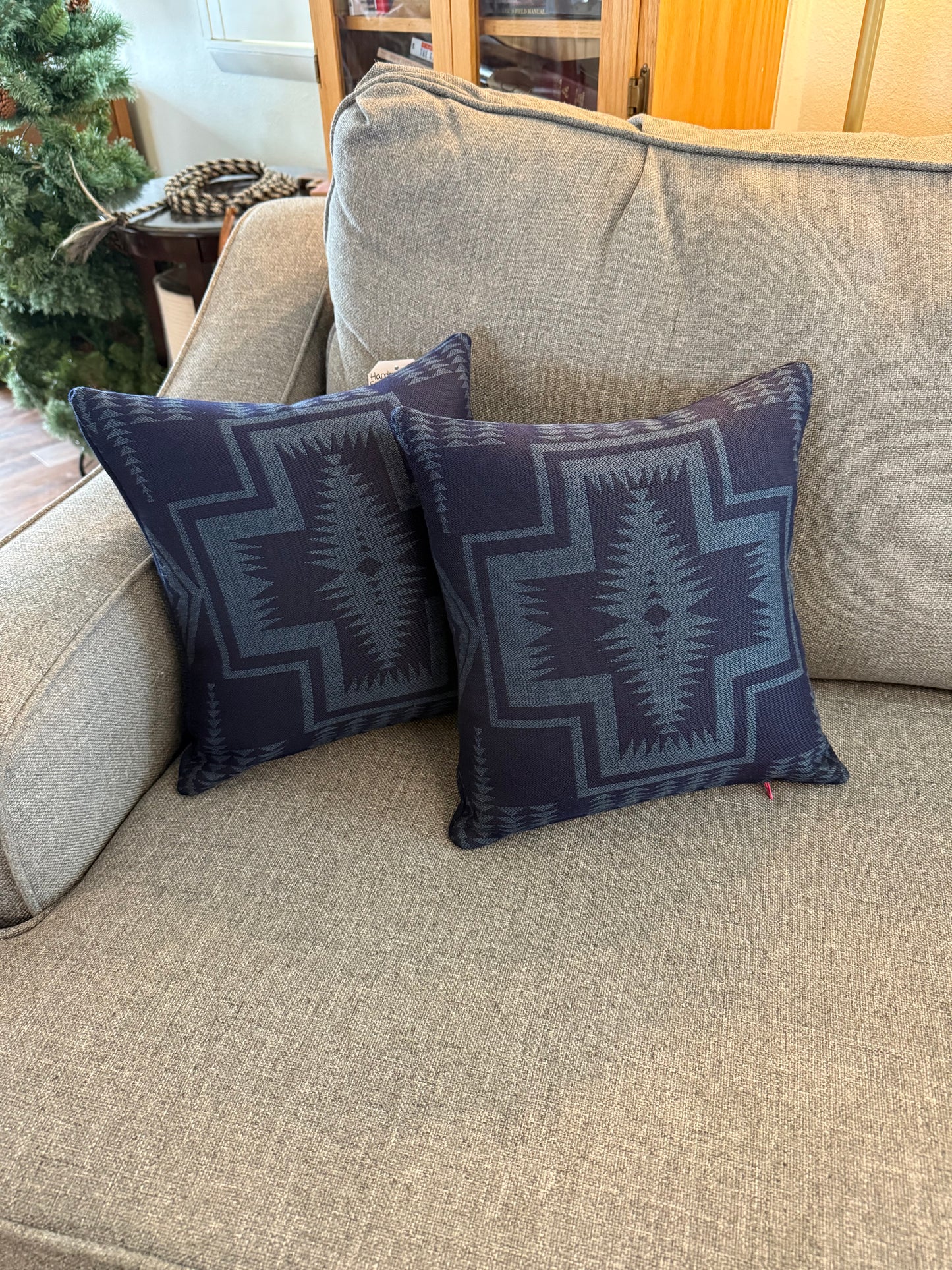 Navy Harding Pillow Set