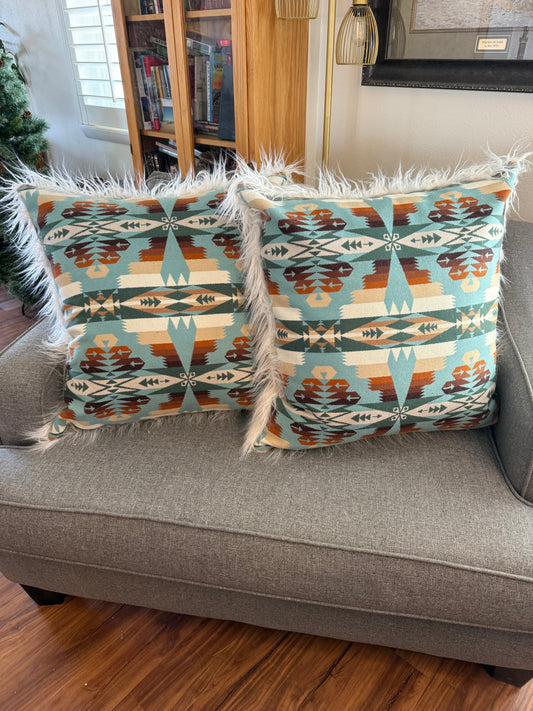 Extra Large Tucson Aqua Pillows