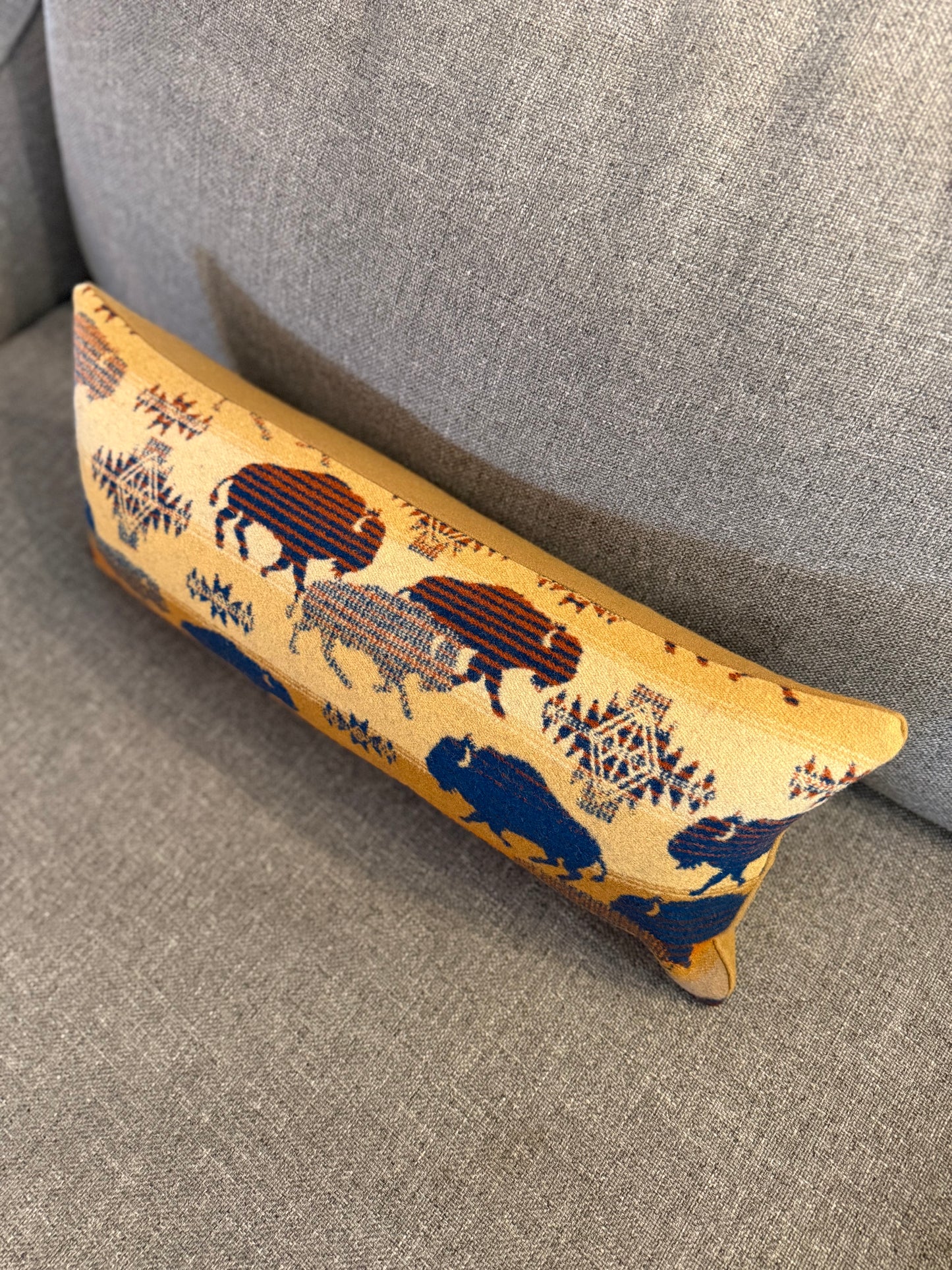 Land of Buffalo Lumbar Pillow