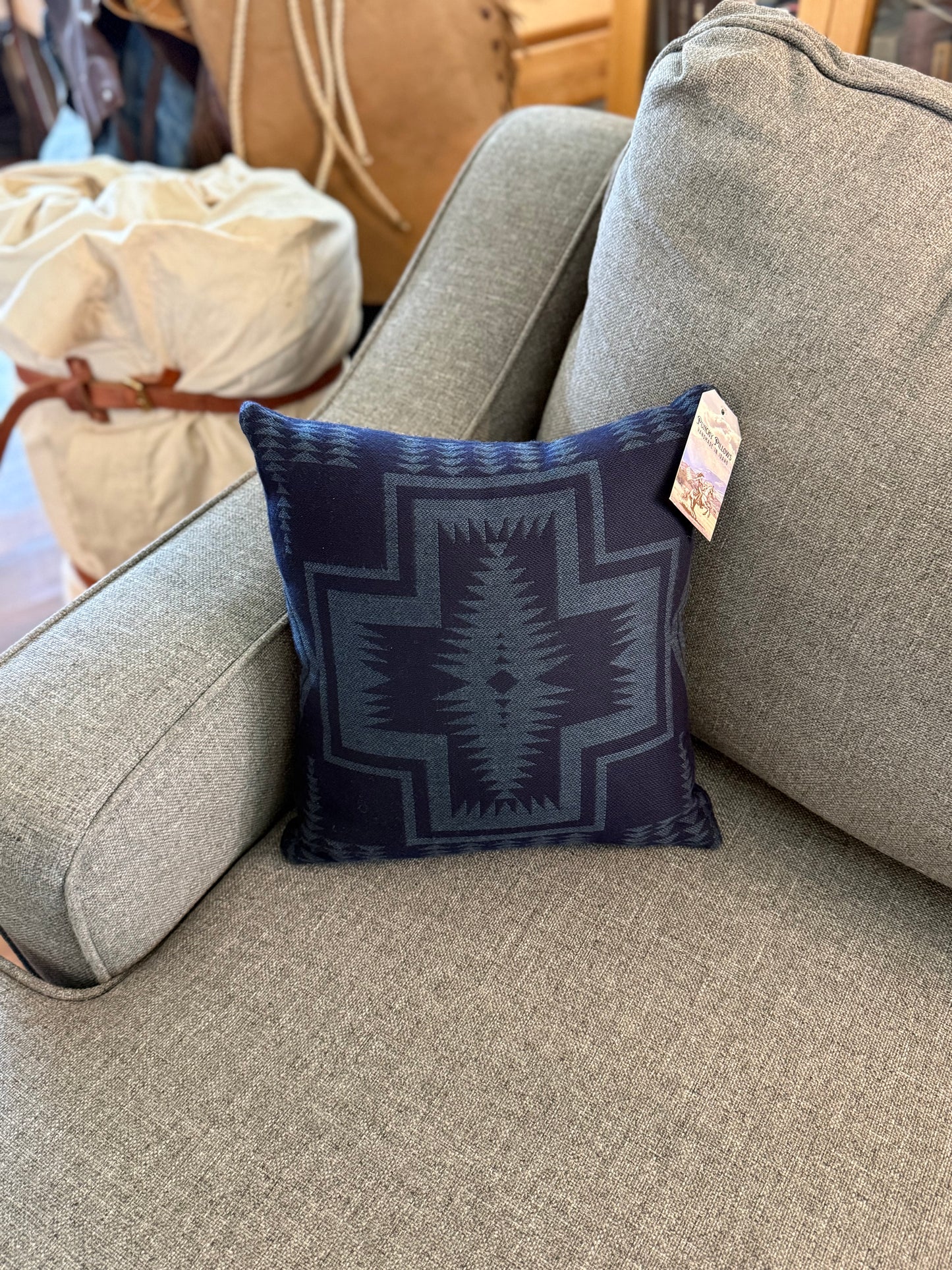 Navy Harding Pillow