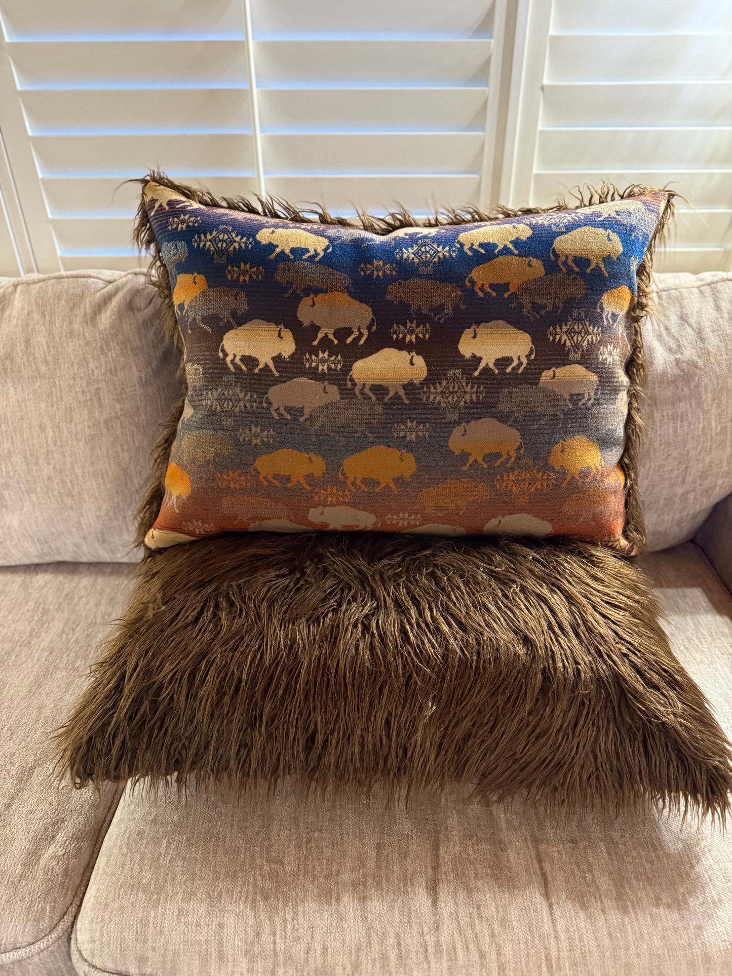 Super Large Land of Buffalo Pillows