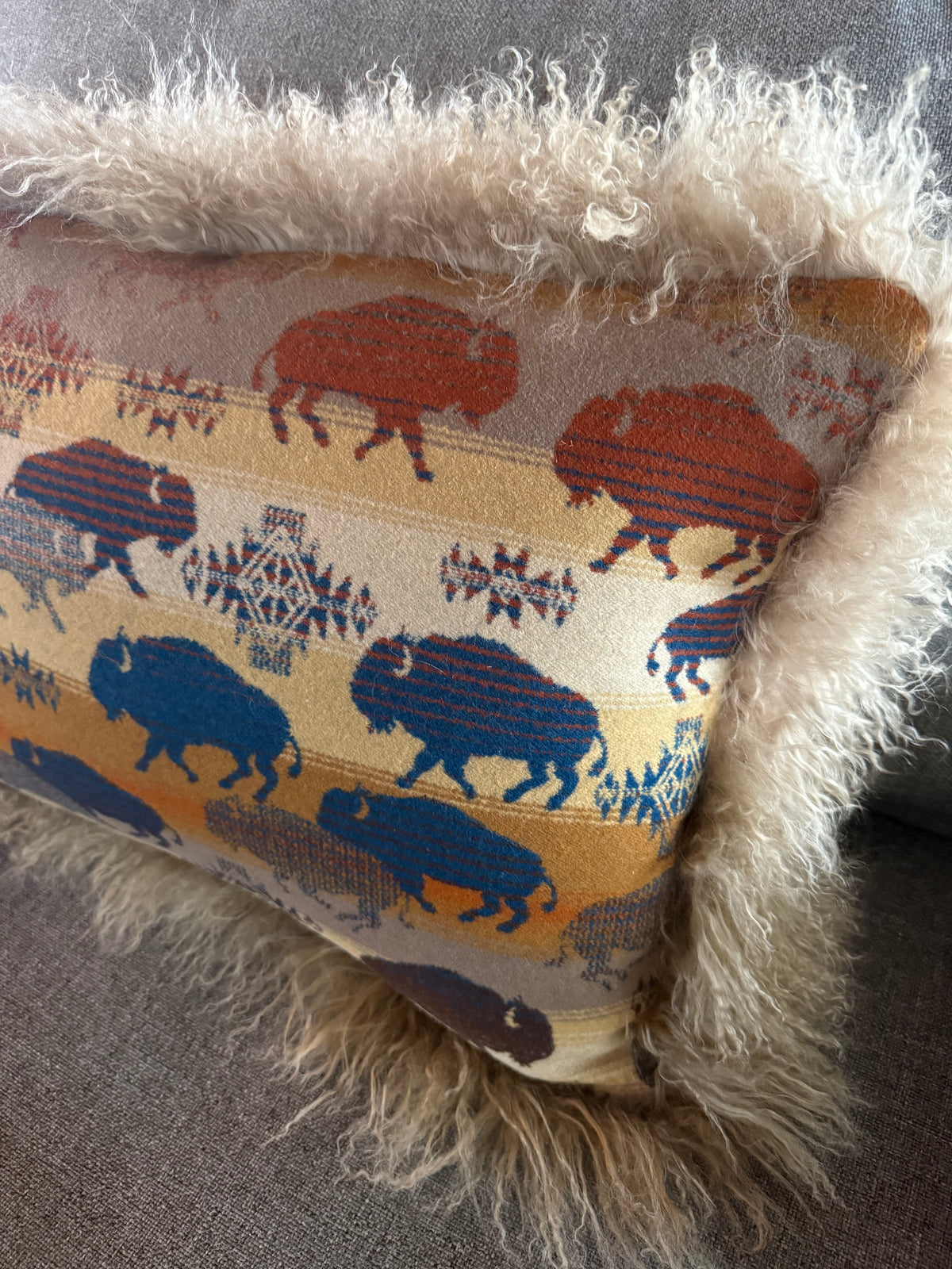 Land of Buffalo Pillow