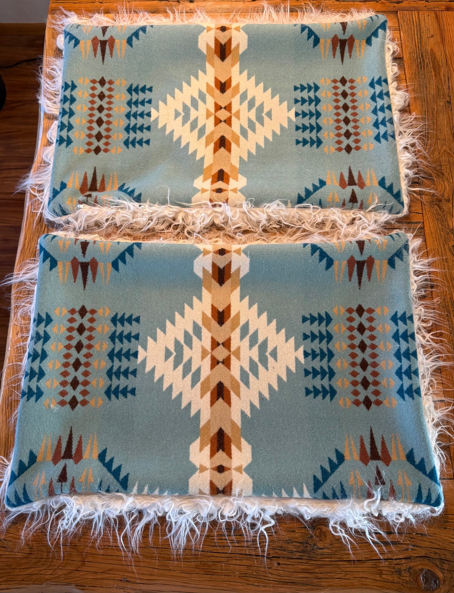 Rancho Arroyo Aqua Pillow Cover Set