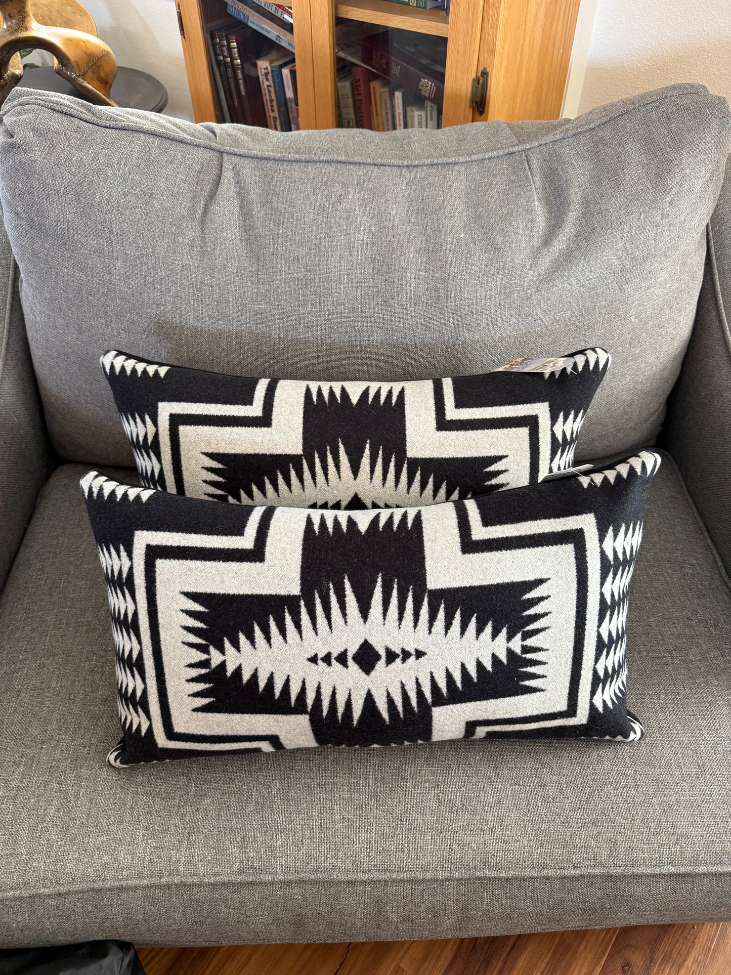 Black & White Walking Rock Pillow