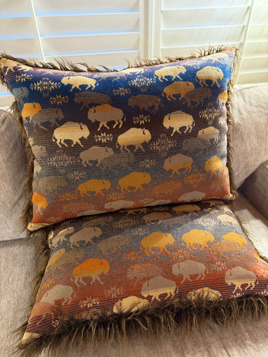 Super Large Land of Buffalo Pillows