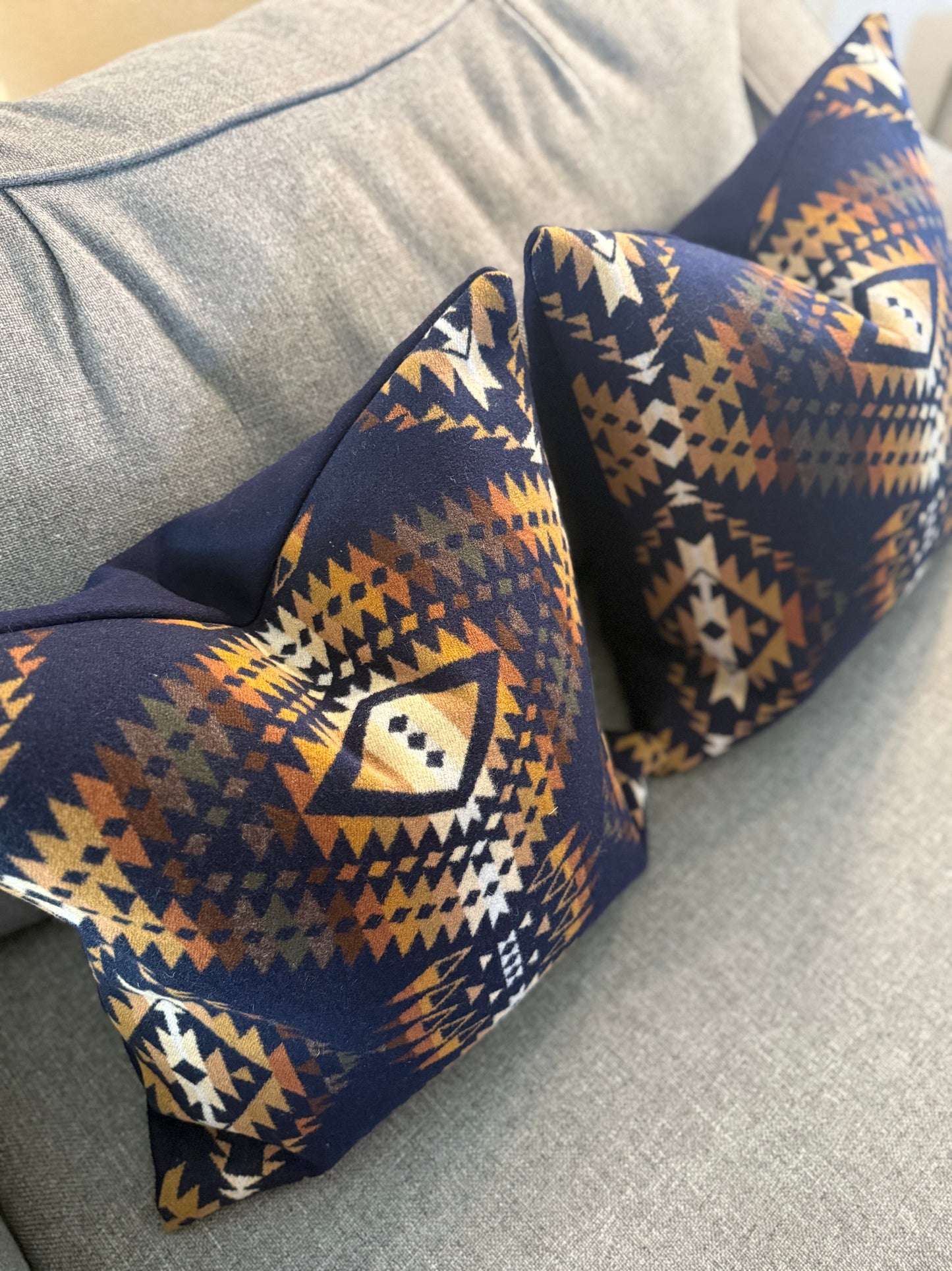 Mission Trails Navy Pillow Set