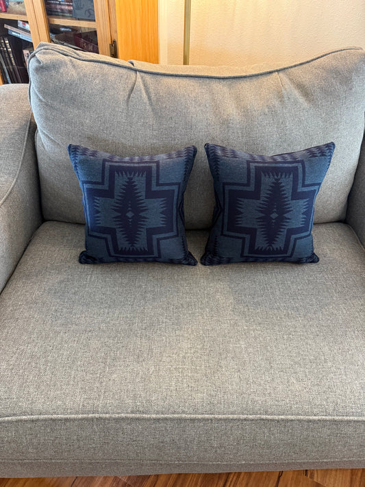 Navy Harding Pillow Set
