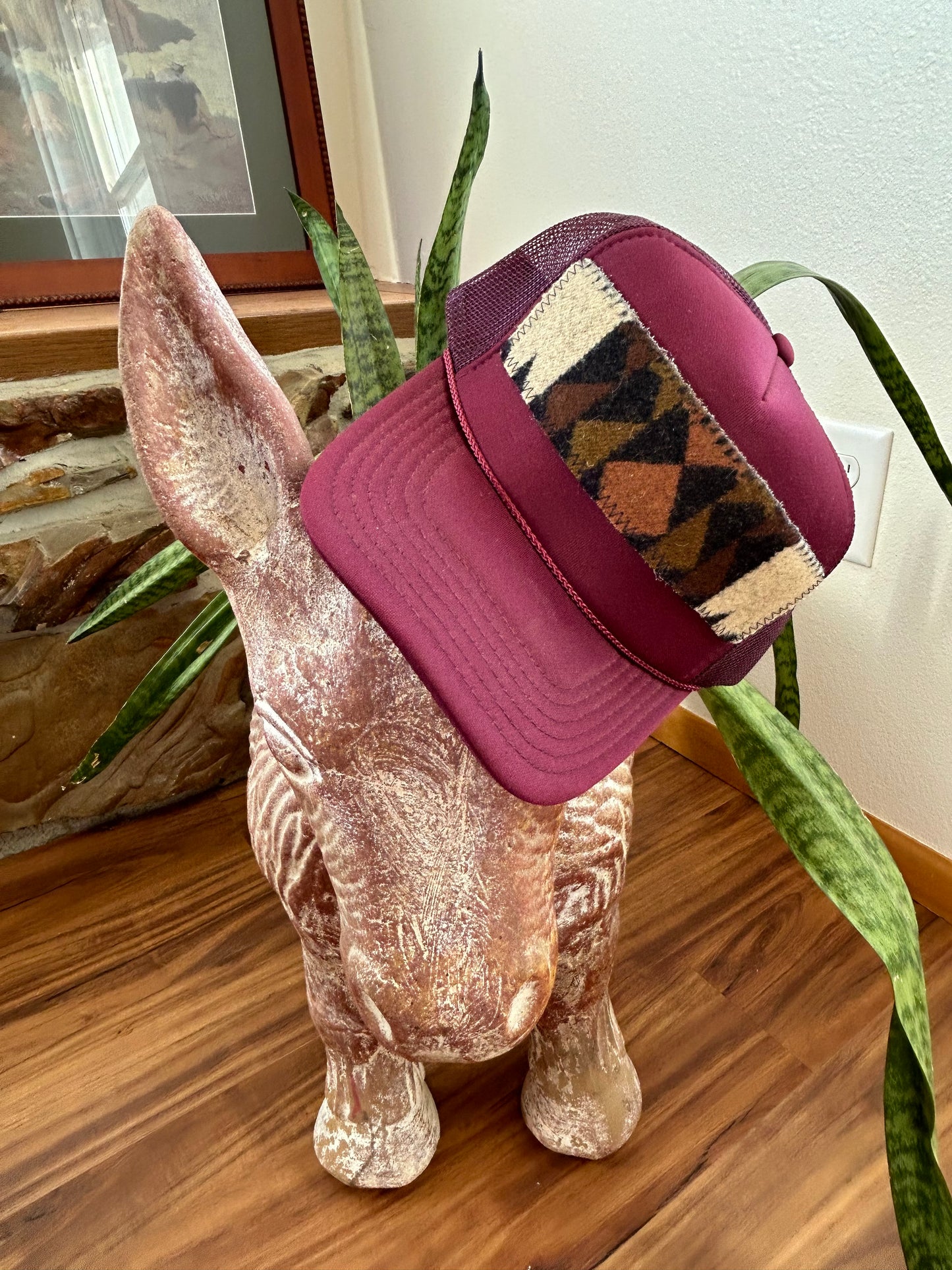 Cranberry Small Patch Trucker Hat