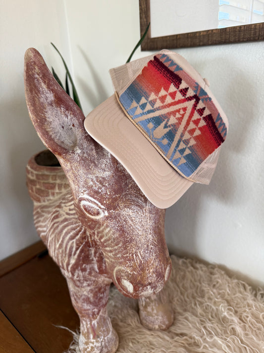 Cream Trucker Hat