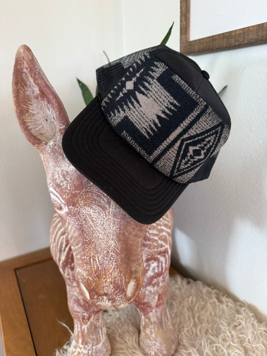 Black Trucker Hat