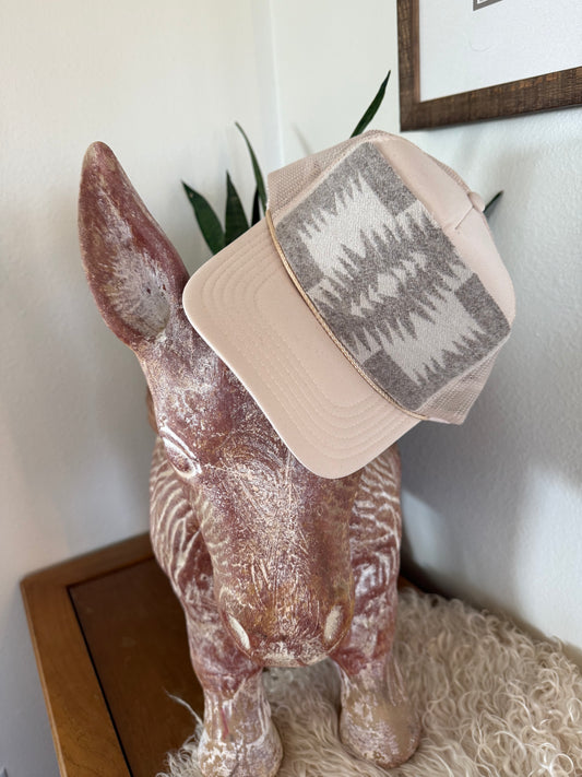 Cream Trucker Hat